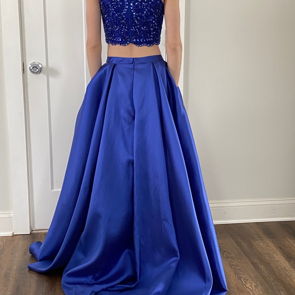 Two piece prom dress